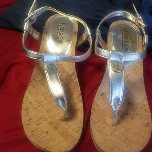 Ralph Lauren Womens REETA Split Toe Casual T-Strap